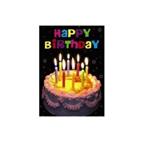 Happy Birthday 3D Holographic Greetings Card For Him, Her, Kids