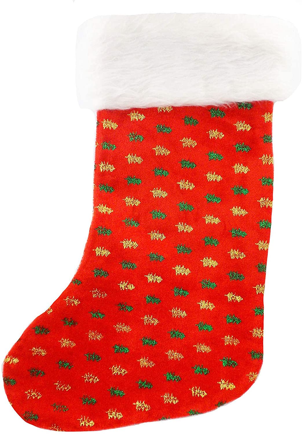 Luxury Fur Sparkling Christmas Stocking 