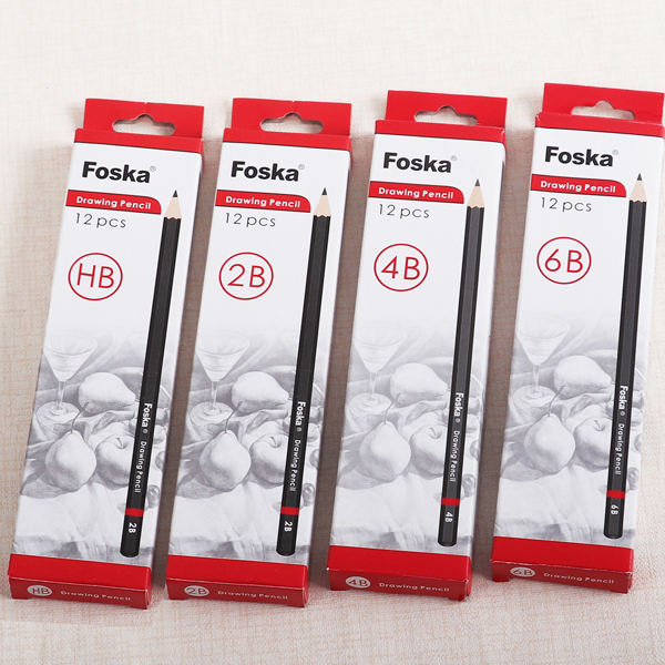 Pack of 12 Professional Quality Sketch Drawing 8B Pencils