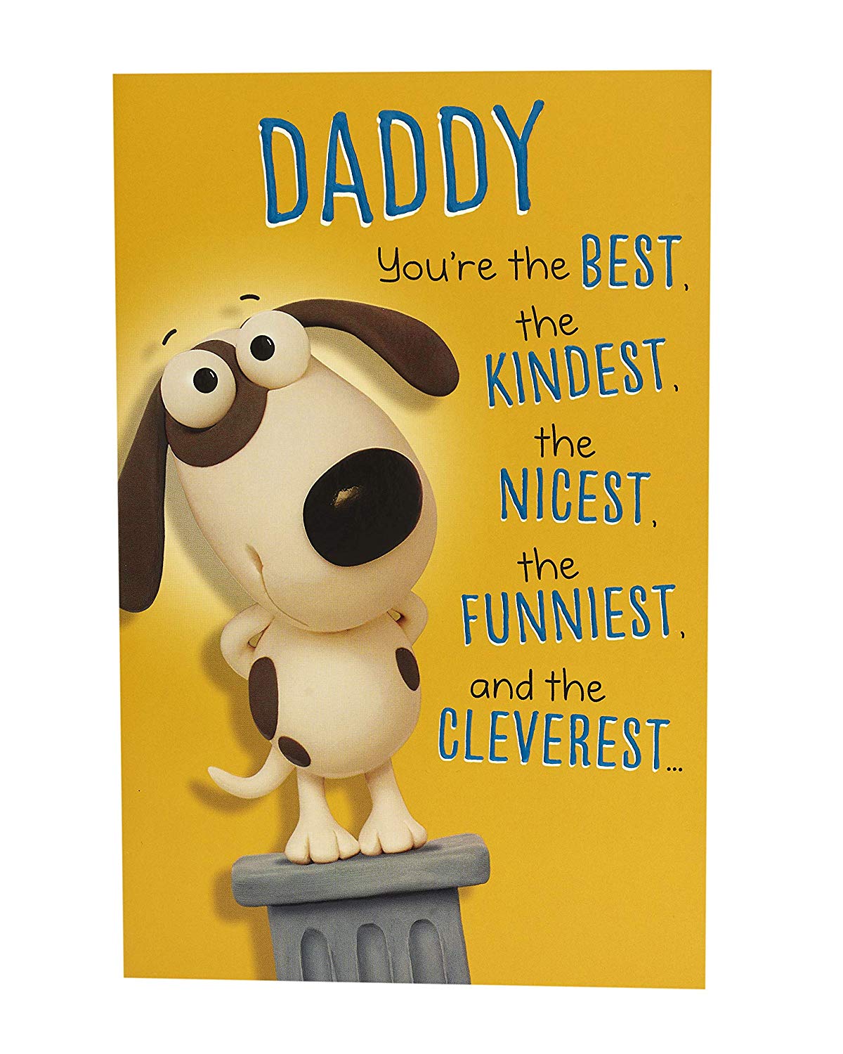Daddy You're The Best Father's Day Card Humour