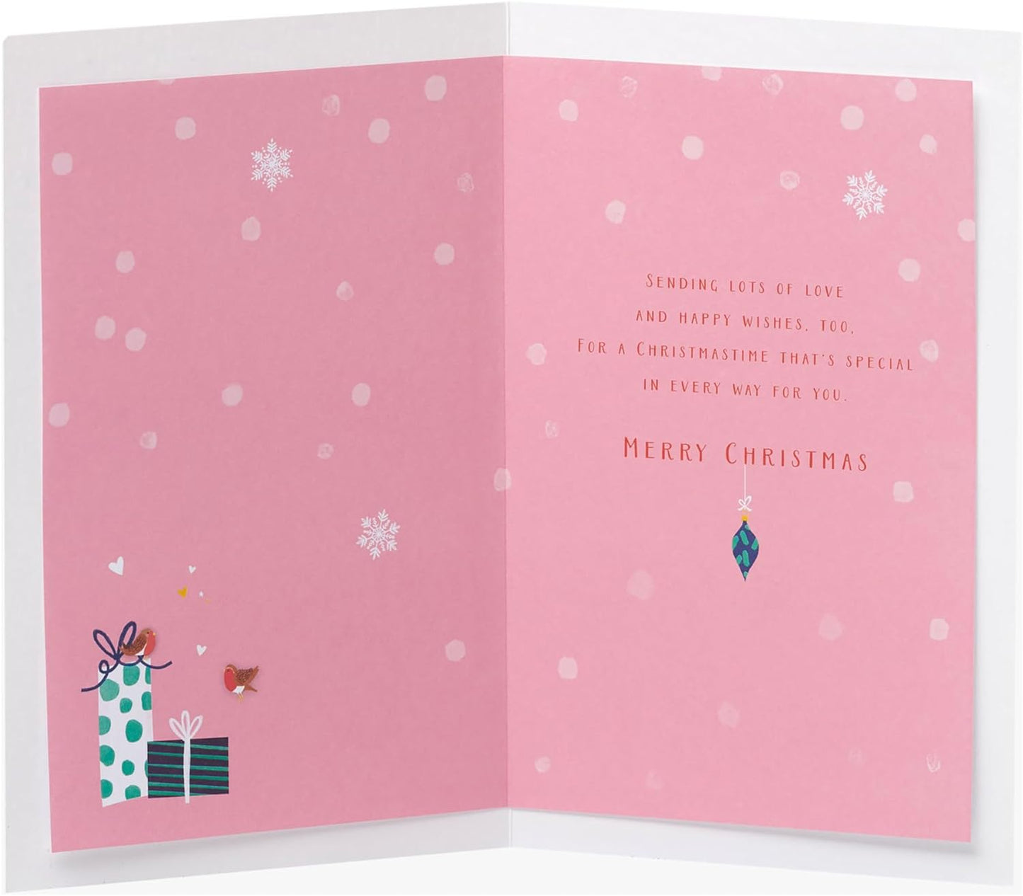 Granddaughter Christmas Card Sweet Presents Design 