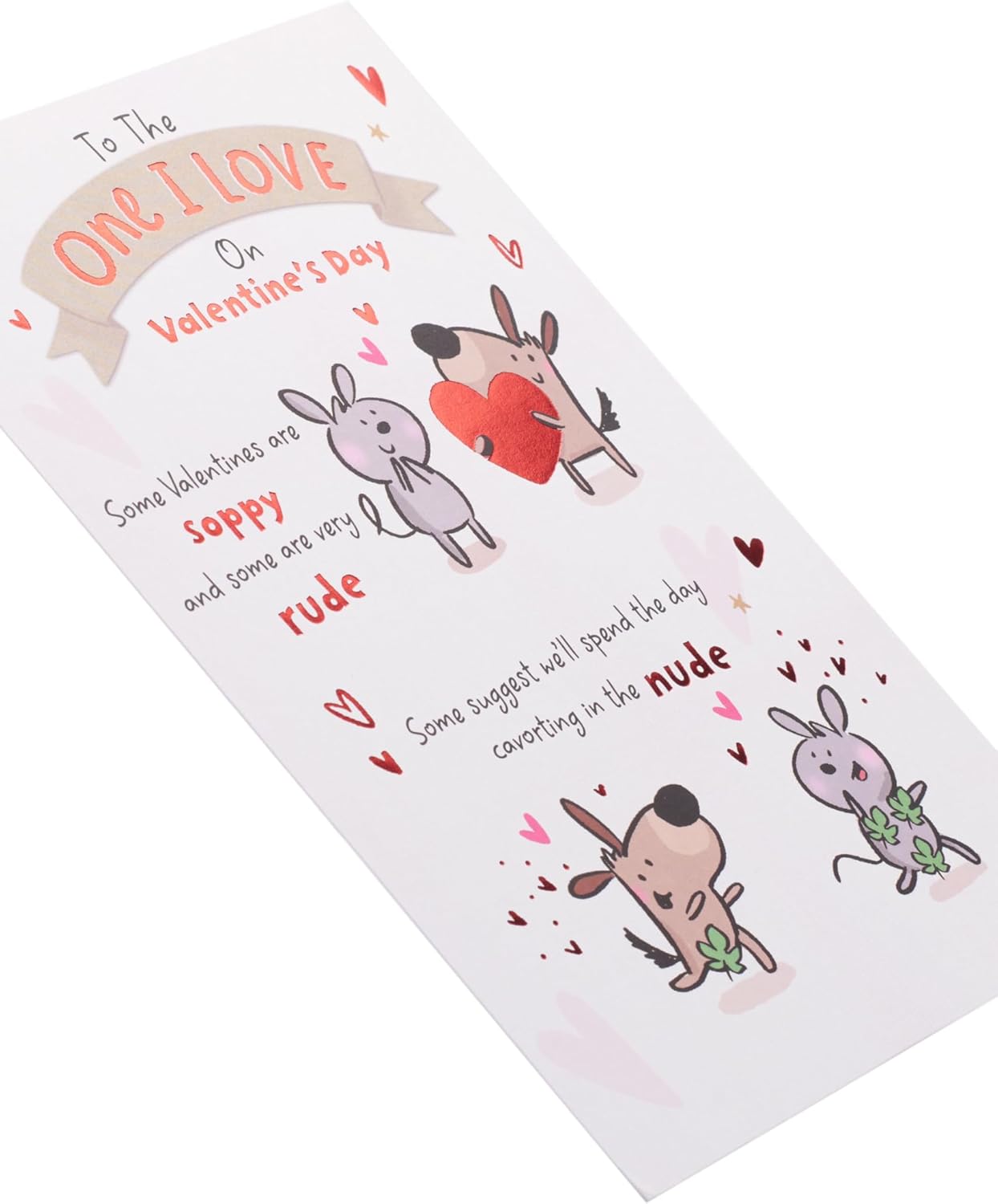 Funny Poem Design For The One I Love Valentine's Day Card 