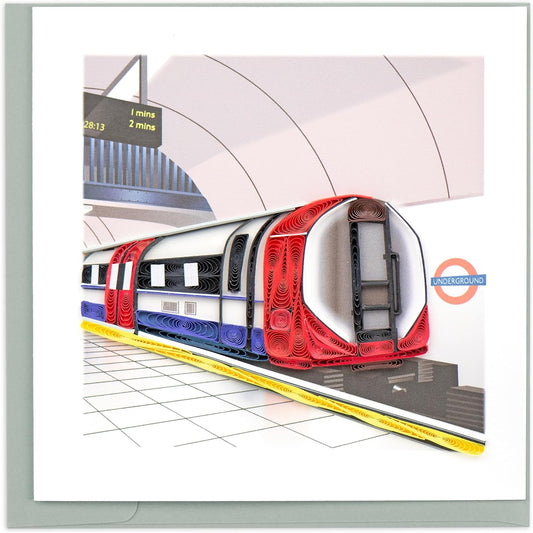 Quilling London Underground Tube Station Hand-Finished Art Greeting Card Frameable Art