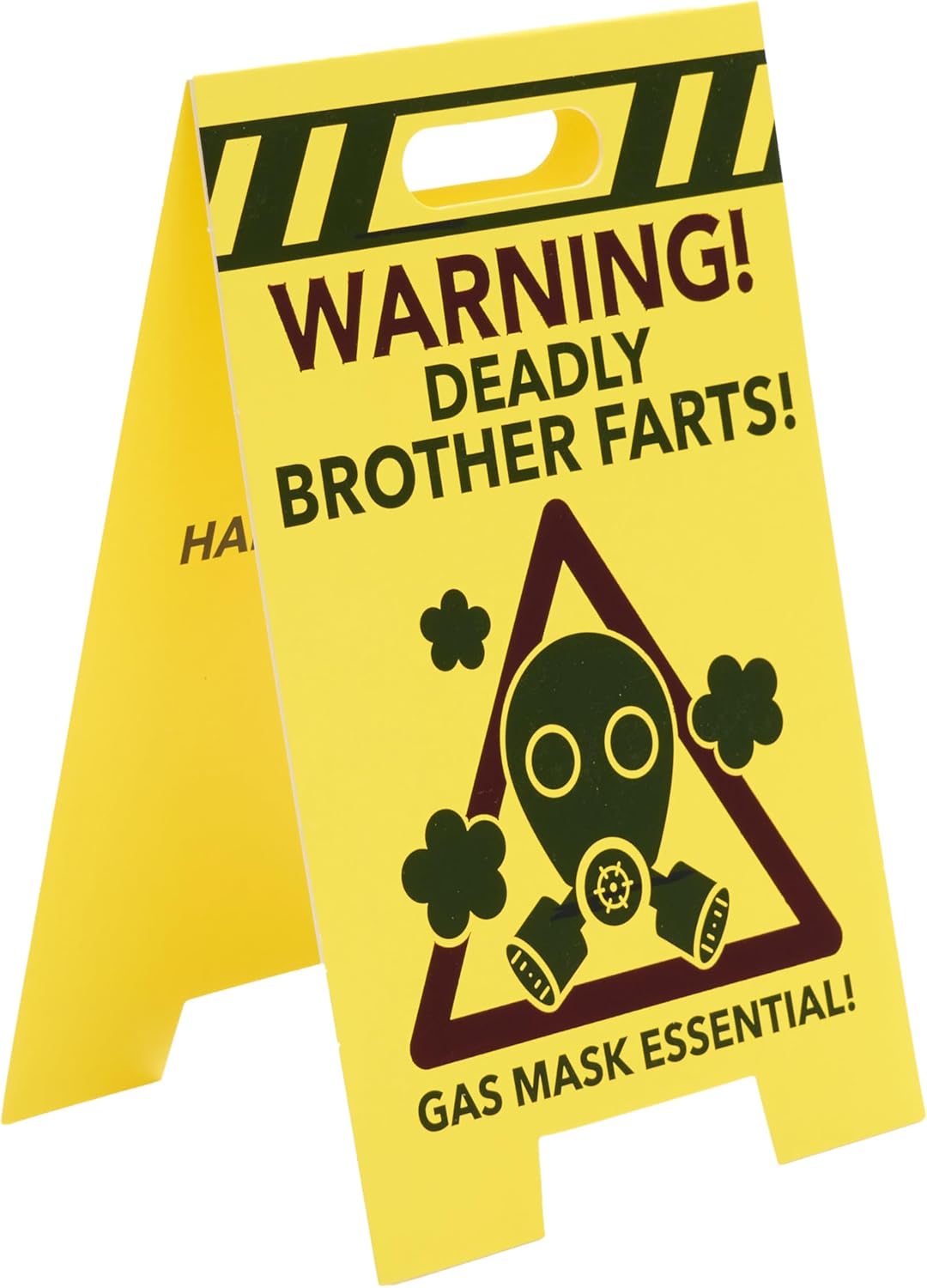 3D Warning Sign Design Brother Birthday Card