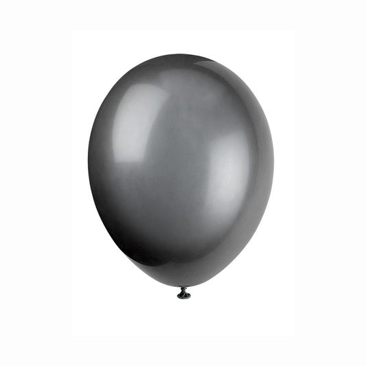 Pack of 50 Phantom Black 12" Latex Balloons