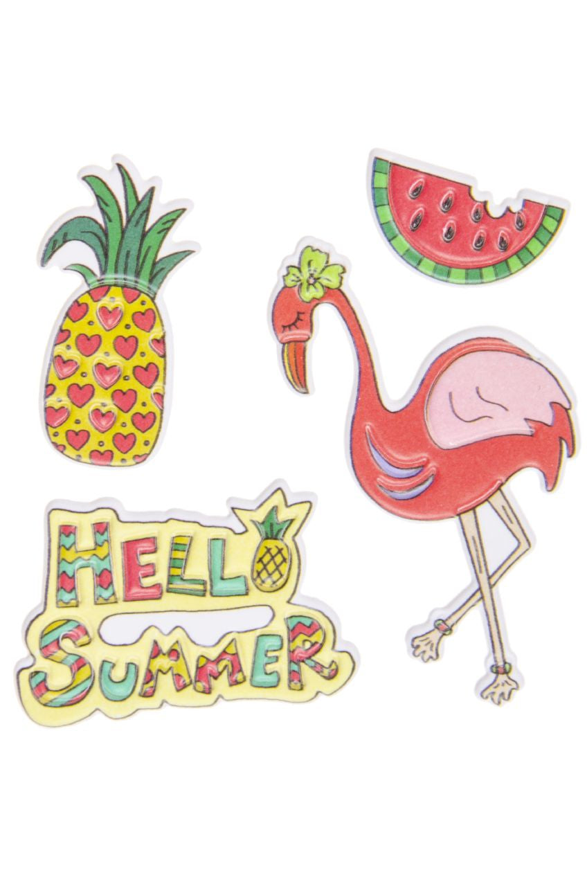 Pack of 12 Fabrics/Textiles Trendy Stickers