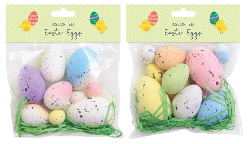 Single Pack of Assorted Sizes Easter Eggs