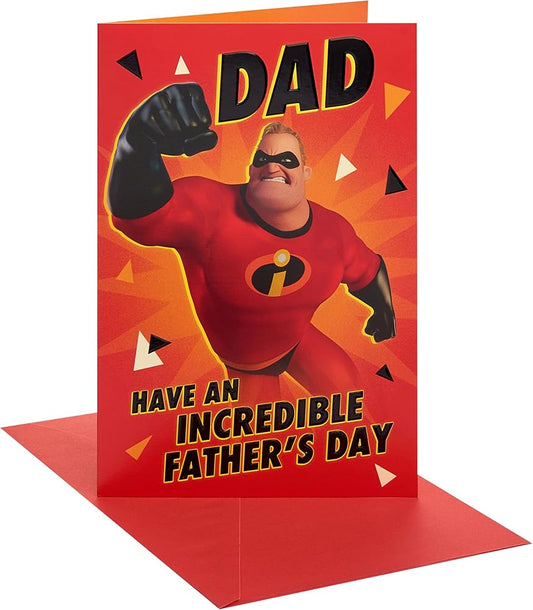 Mr Incredible Design Dad Father's Day Card