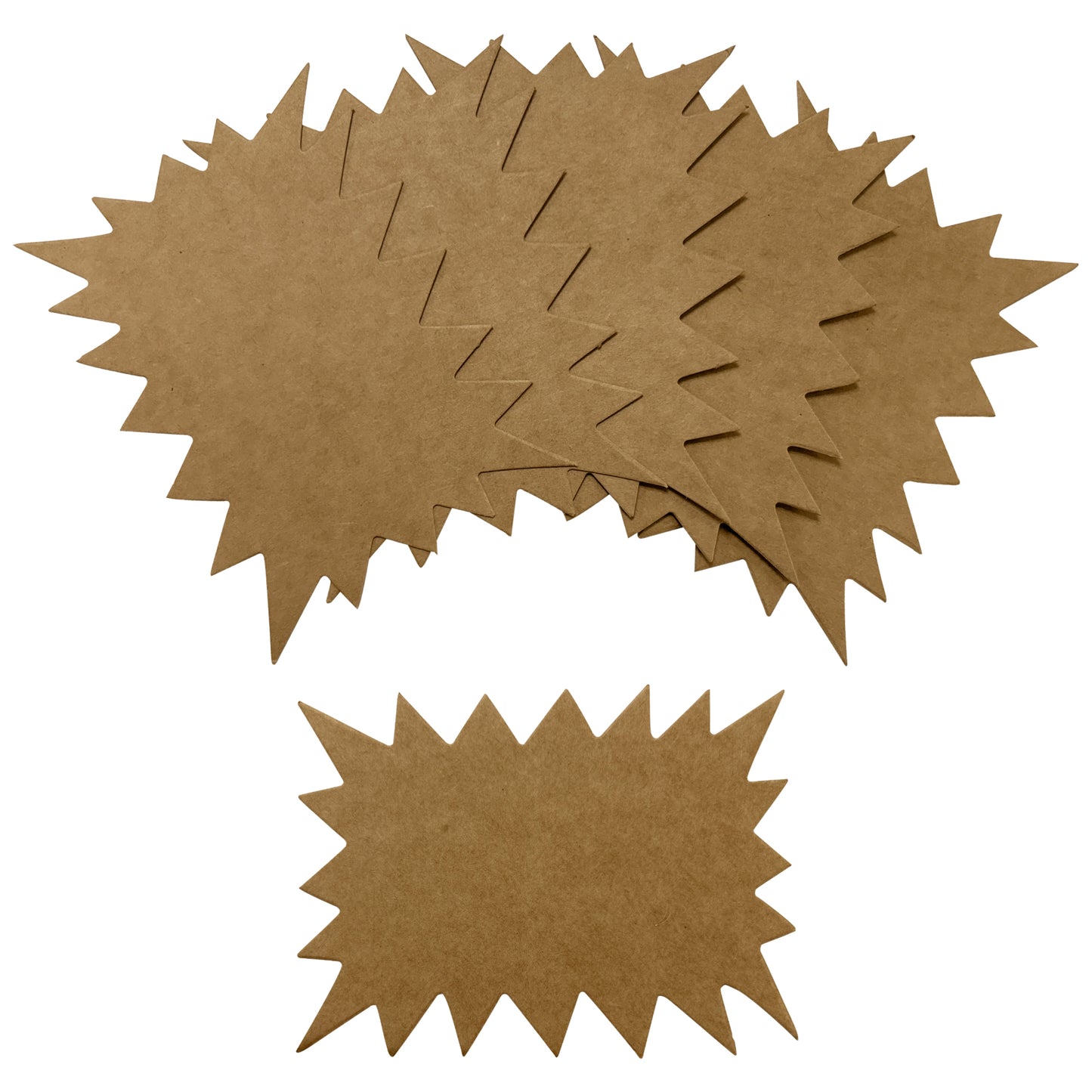 Pack of 4800 Brown Kraft Flashes 100 x 75mm
