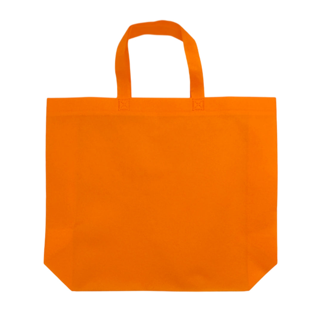 Pack of 50 Orange Coloured 40x30x10cm Non-Woven Bags with Handle