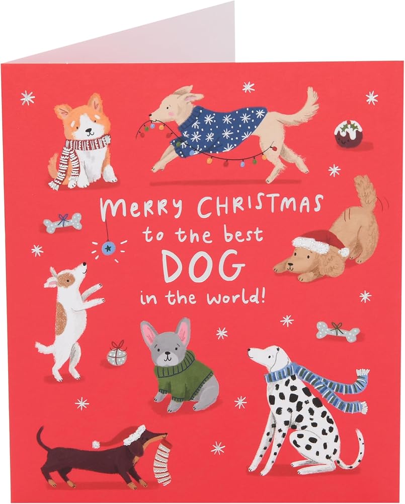 Best Dog In The World Christmas Card