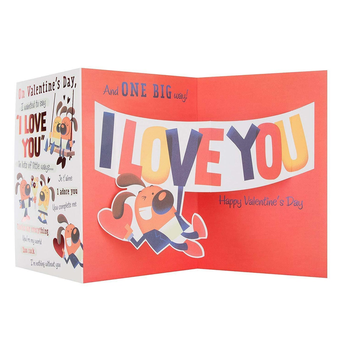 Hallmark One I Love Valentine's Day Card 'Pop Up' - Large 