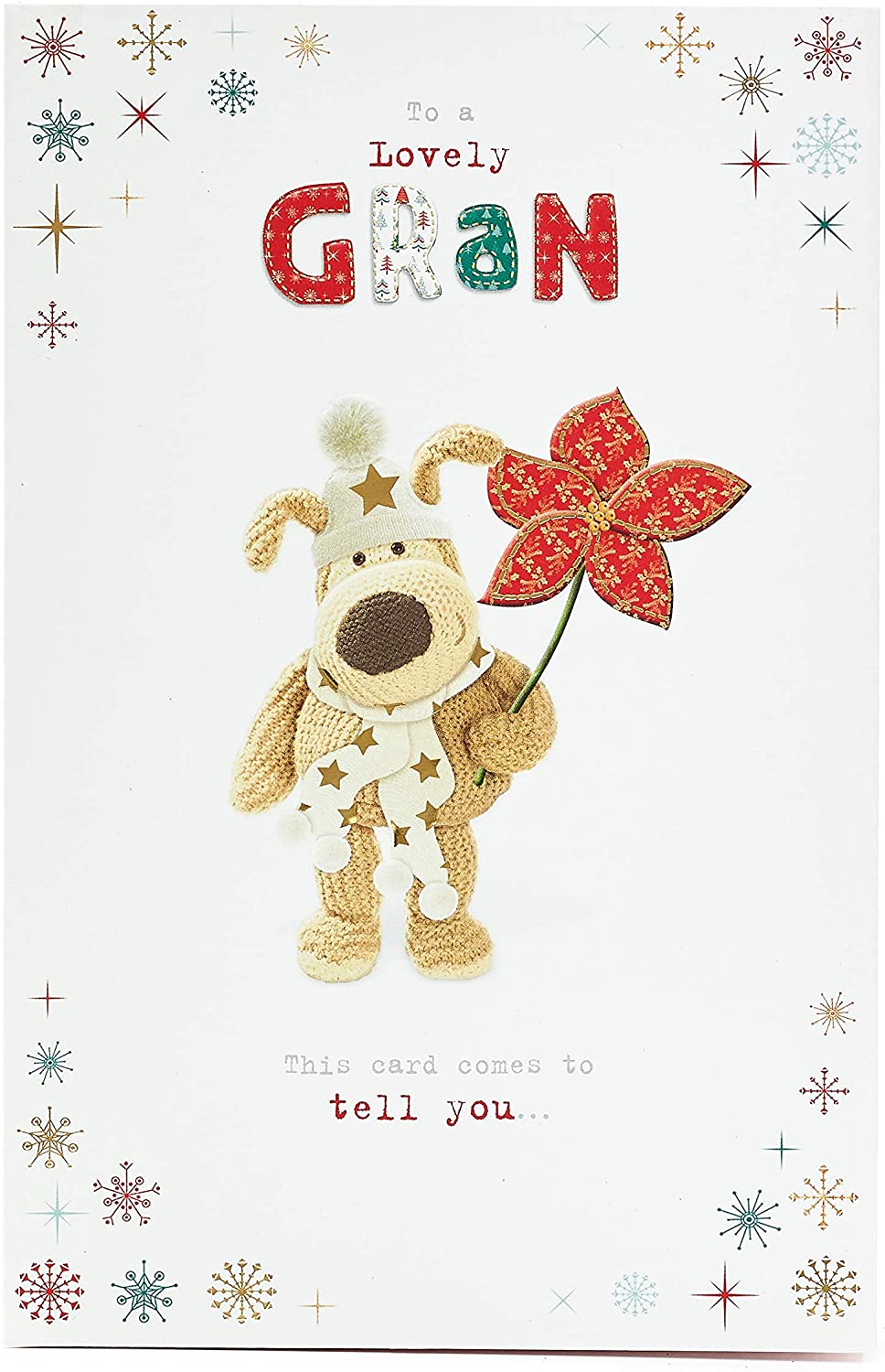 Gran Christmas Card Cute Boofle 