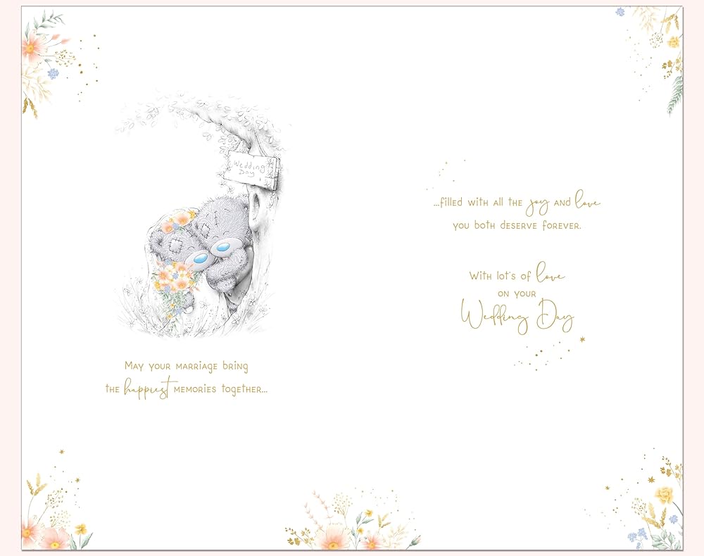 Couple Bears Hugging Wedding Congratulations Card