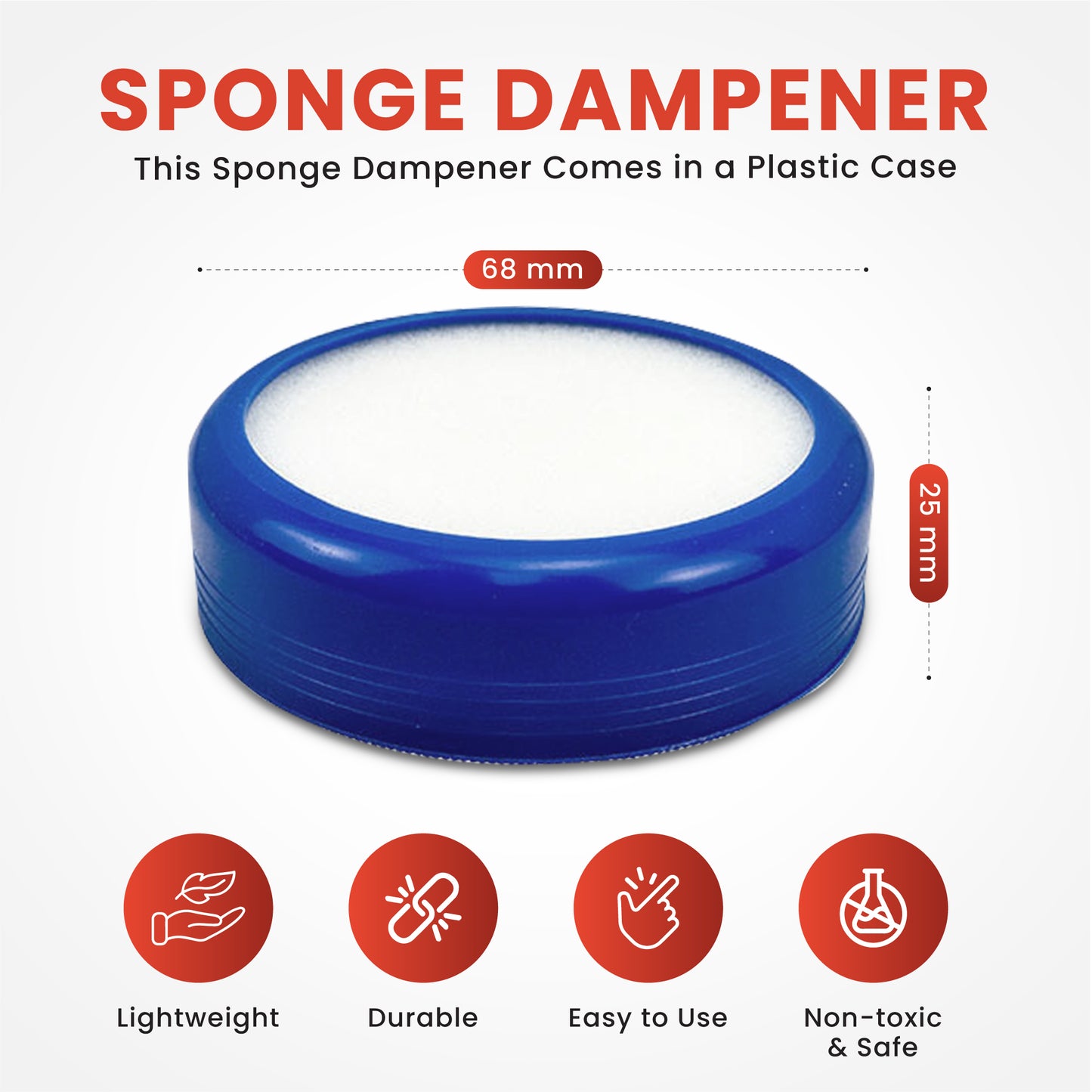 Pack of 3 Janrax Blue Sponge Dampeners