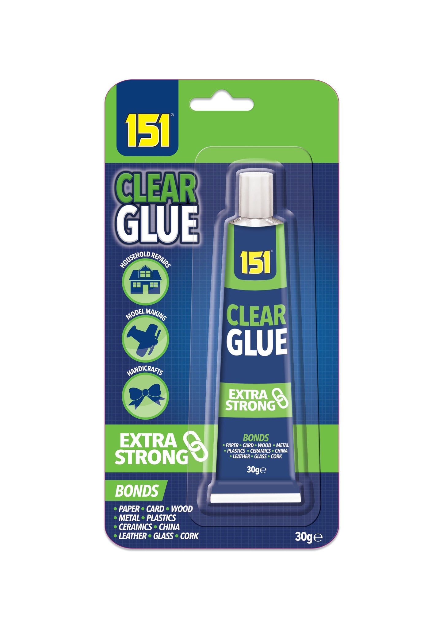 Pack of 12 Clear Glue 30g Tubes