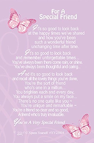 Friendship Xpress Yourself Keepsake Wallet Purse Card