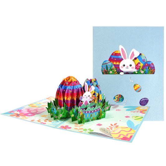 Peek- A-Bunny Festive Easter Pop Up Greeting Card