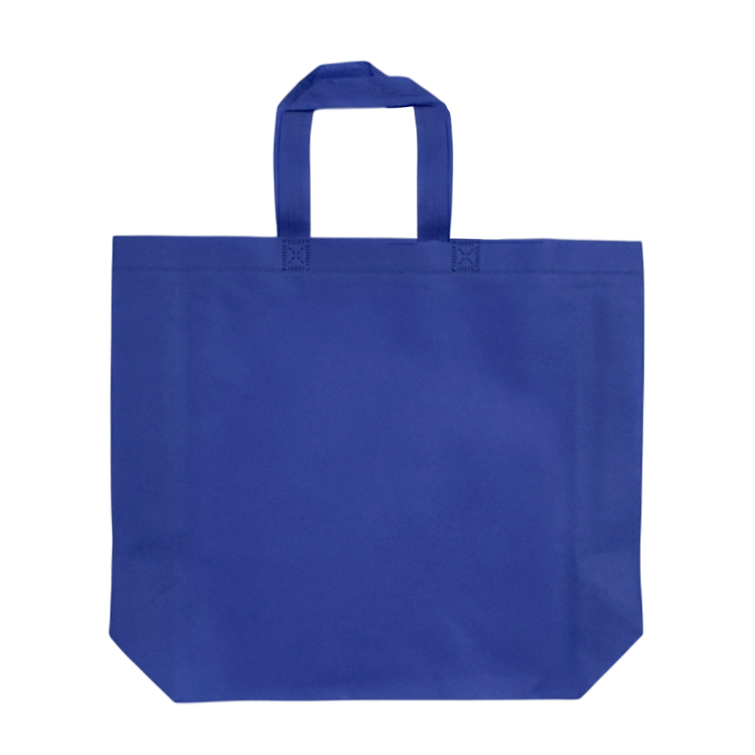 Pack of 100 Blue Coloured 35x25x10cm Non-Woven Bags with Handle