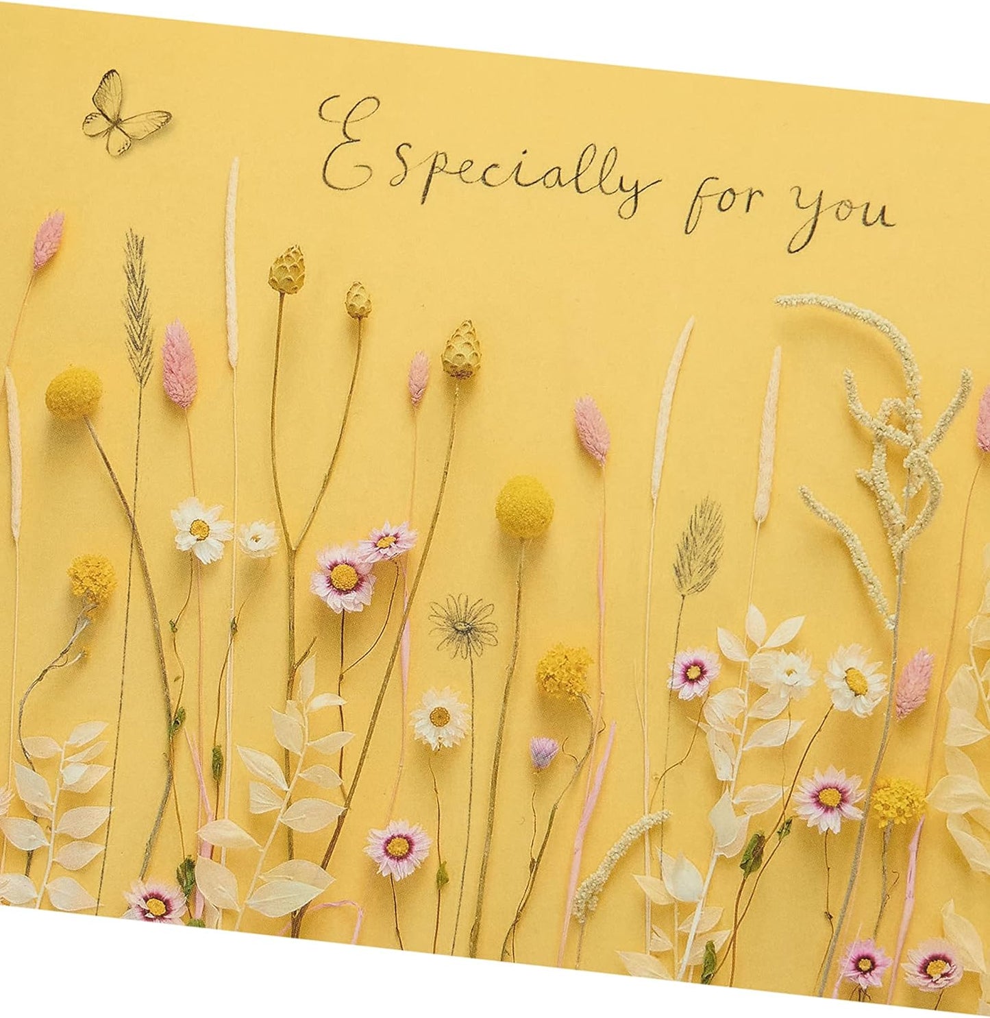 Warm Flower Design Birthday Card