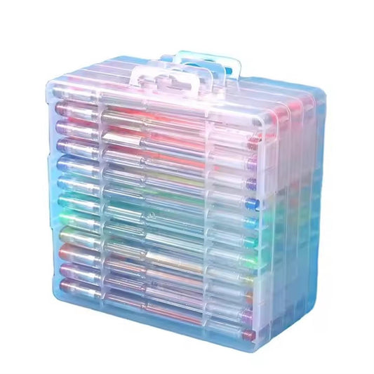 Pack of 60 Pastel Neon Glitter Gel Ink Pens