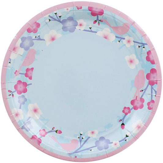 Pack of 8 Blossom Design 9" Party Plates
