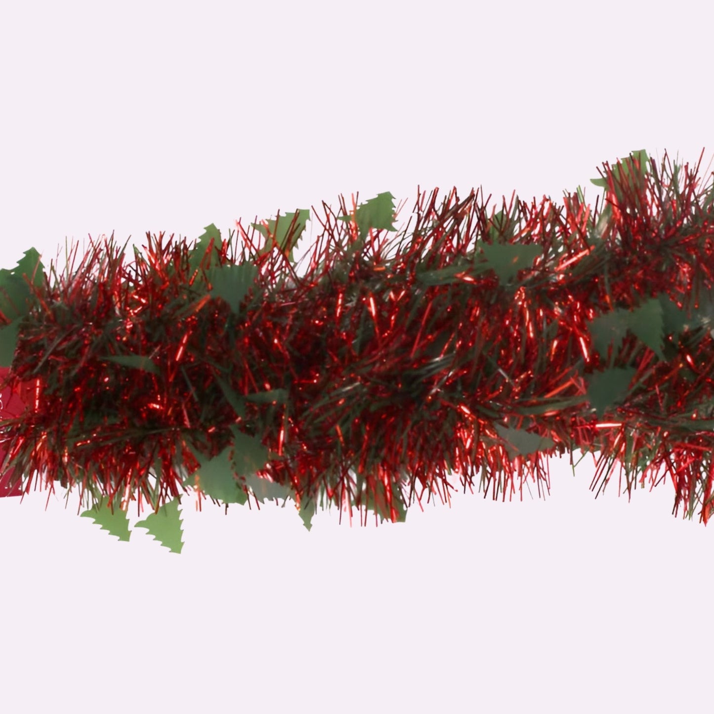 Pack of 12 2m Christmas Die Cut Xmas Tree Tinsel - Red