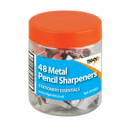 Pack of 48 Metal One Hole Pencil Sharpeners