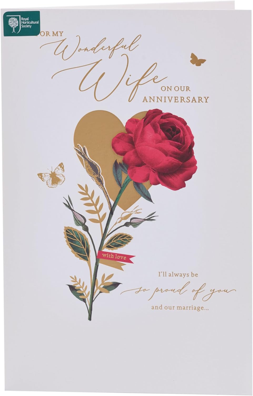 Stunning Rose Design Wife Anniversary Card– Shop Inc