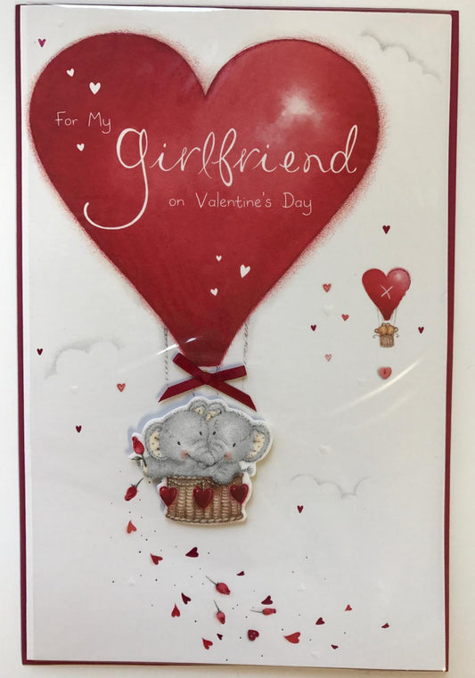 Girlfriend Adorable Elliot & Buttons Luxury Die Cut Valentine's Day Card