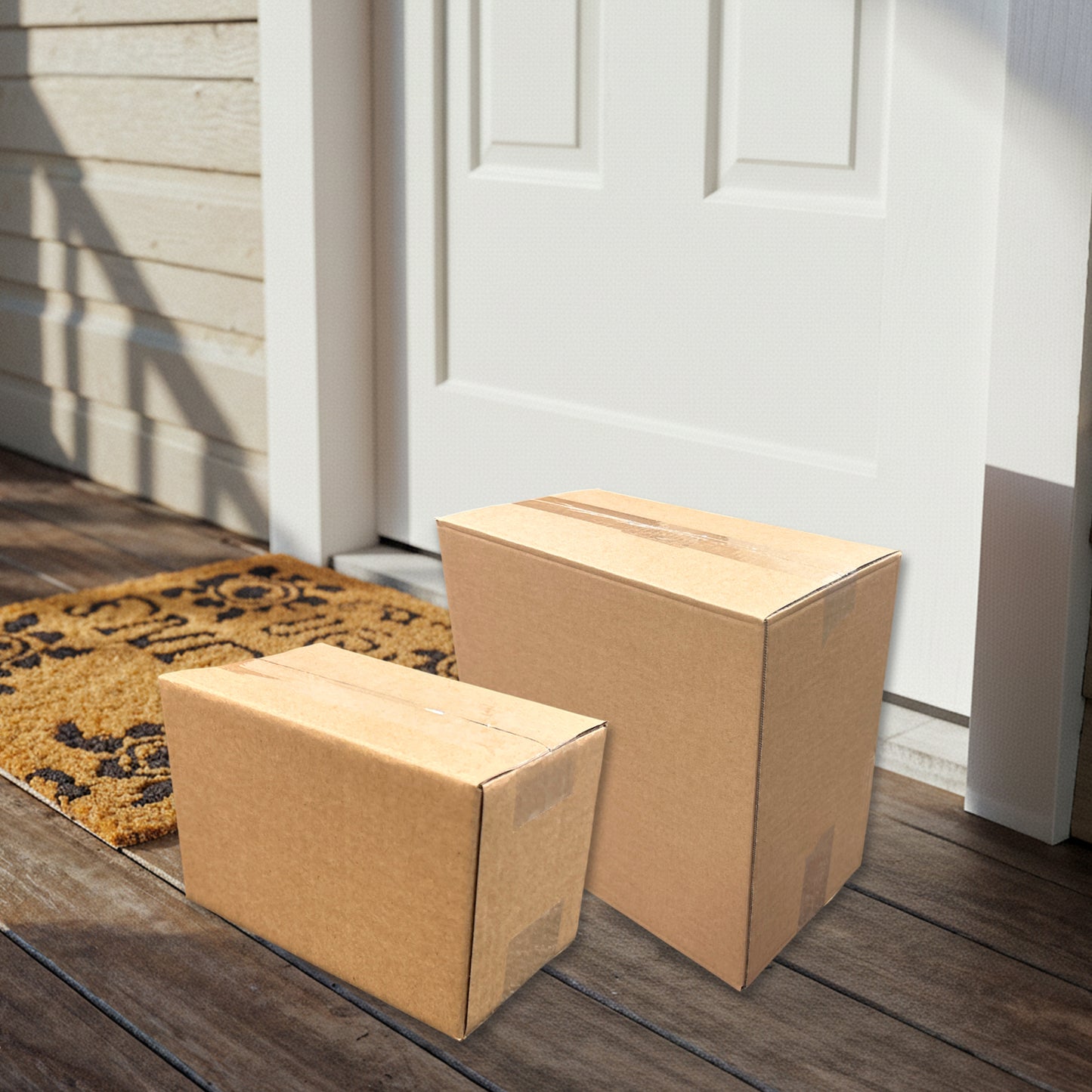 Pack of 50 Cardboard Packing Boxes 8x7x63cm — 3mm Corrugated Flute