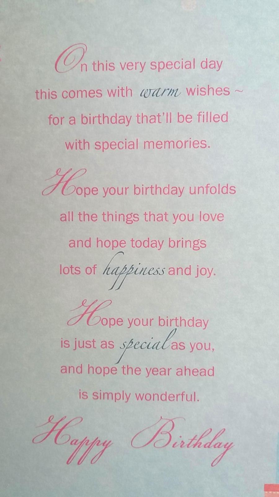 Niece Sentimental Verse Birthday Card