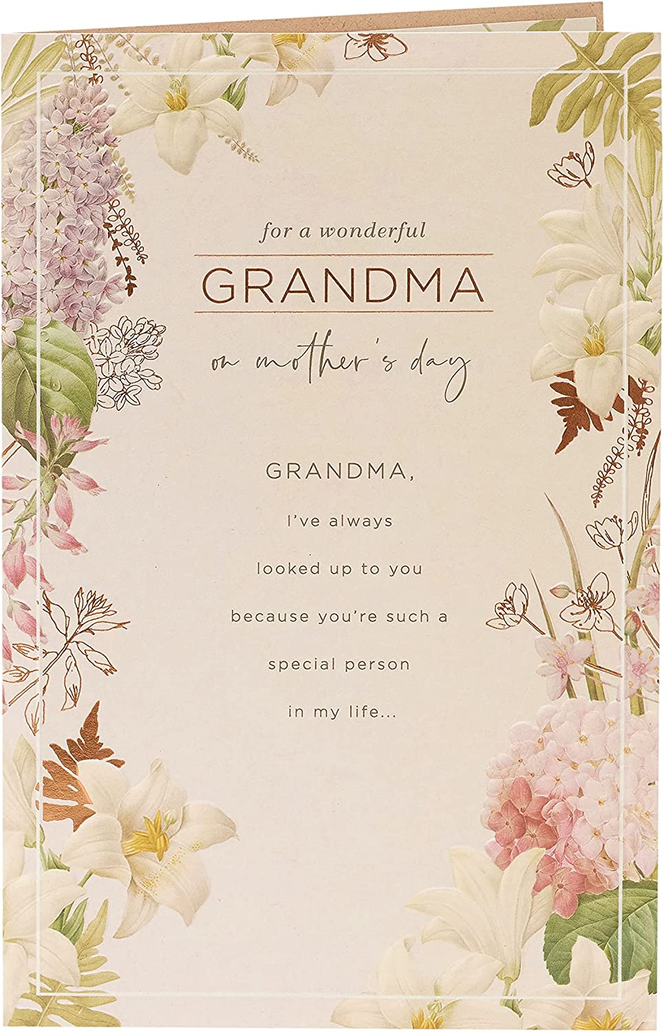 Floral Design Grandma Mother's Day Card