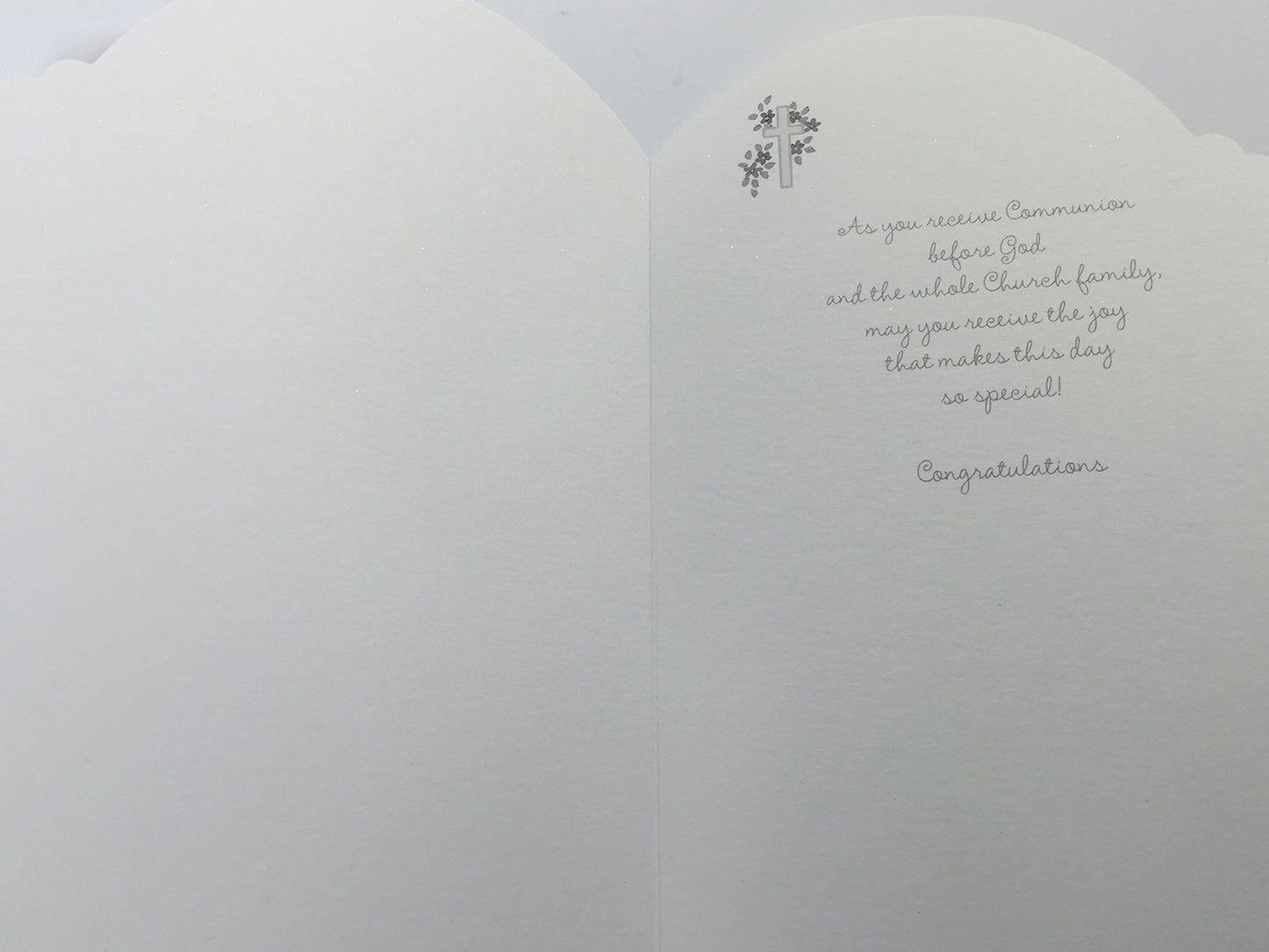 Blessing to you on your Communion Church & Ranibow Communion Greeting card 