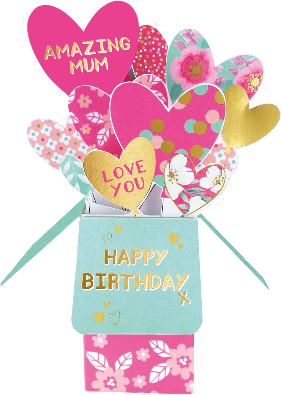 Amazing Best Mum Ever! Birthday Pop Up Greeting Card