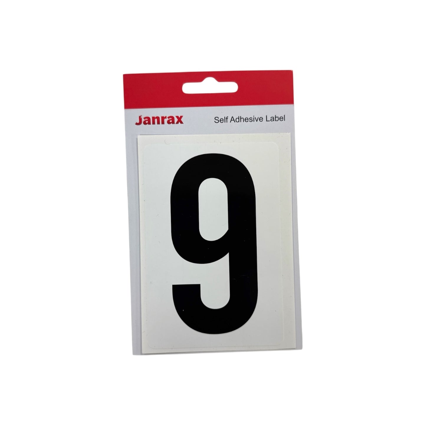 Waterproof Wheelie Bin Black Number 9 Sticker