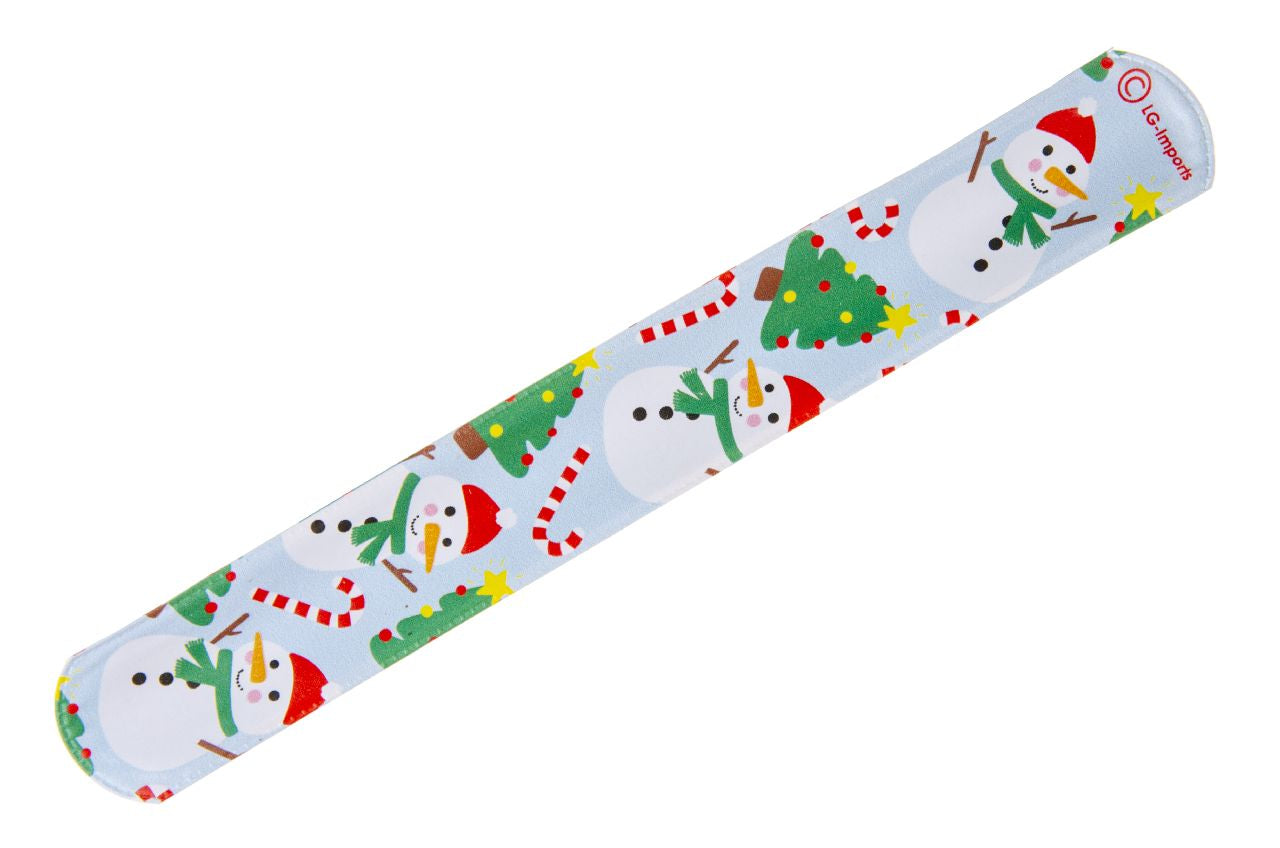 Pack of 6 Christmas Slap Bracelets