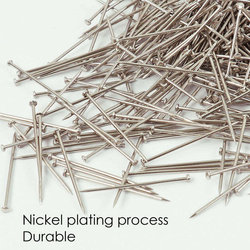 Bulk Pack of 4440 26mm Nickel Office Pins (500g)