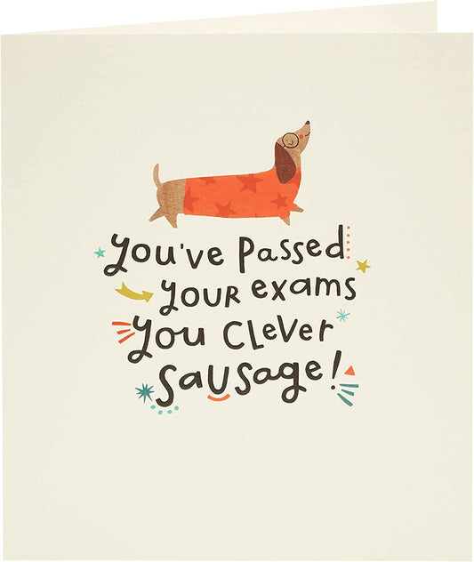 Exams Passed Congratulations Card Clever Sausage 