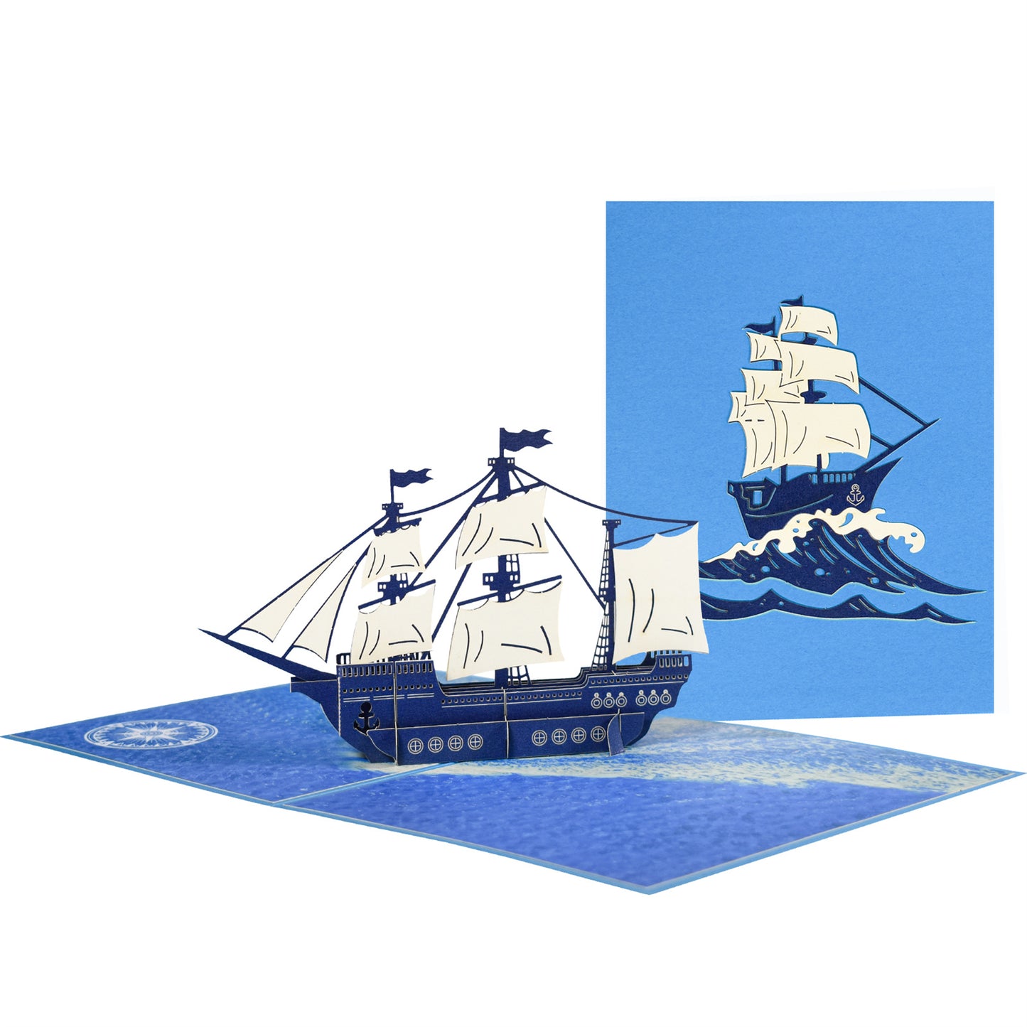 Windward Wonder Sailboat Pop Up Greeting Card