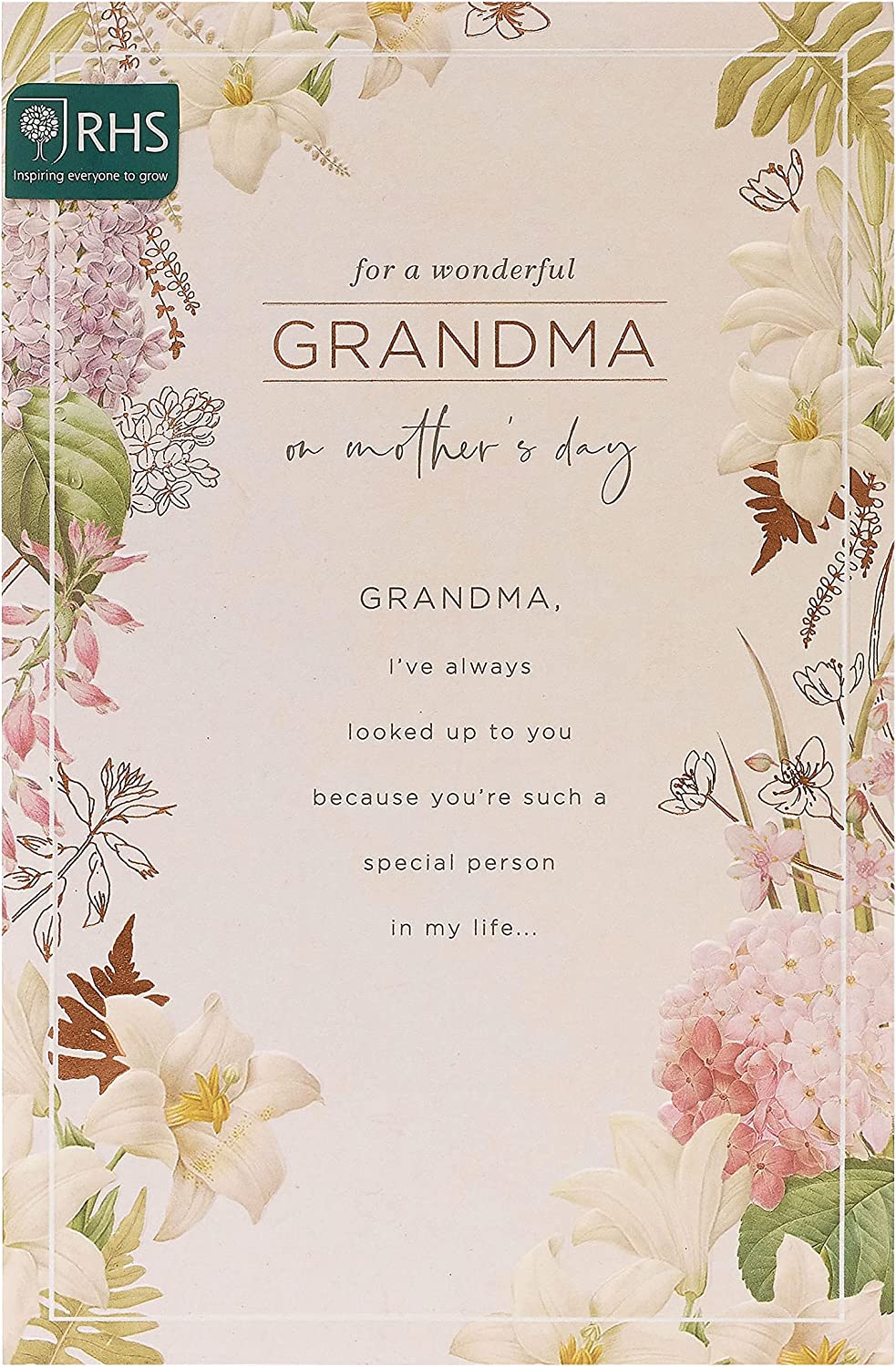 Floral Design Grandma Mother's Day Card