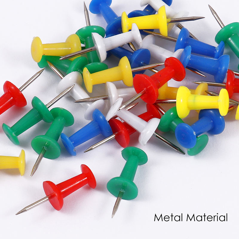 Pack of 360 Assorted Colour Push Pins 25mm
