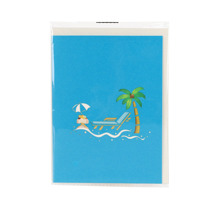 Beach Bliss 3D Summer Pop Up Greeting Card