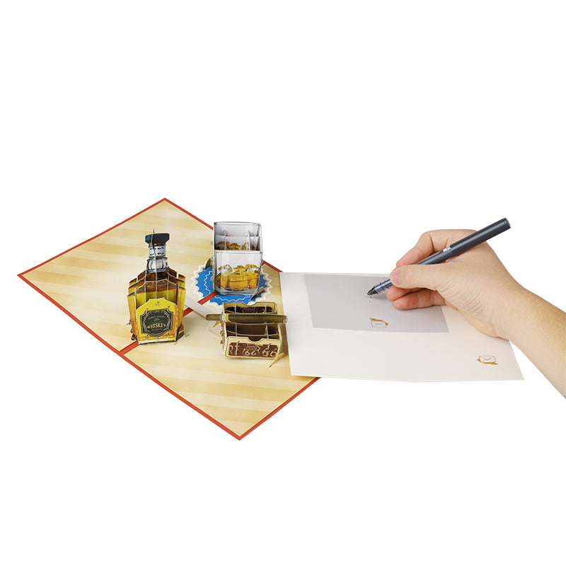 Aged to Perfection 3D Whiskey Pop Up Birthday Card