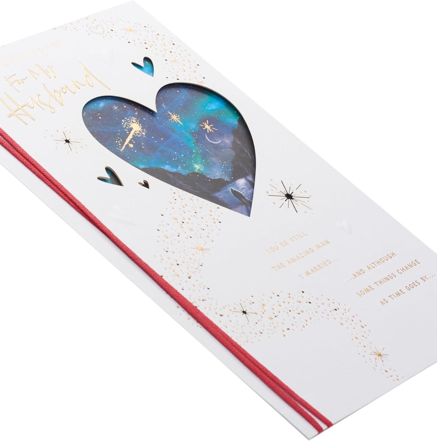 Beautiful Design Night Scene Husband Valentine's Day Card