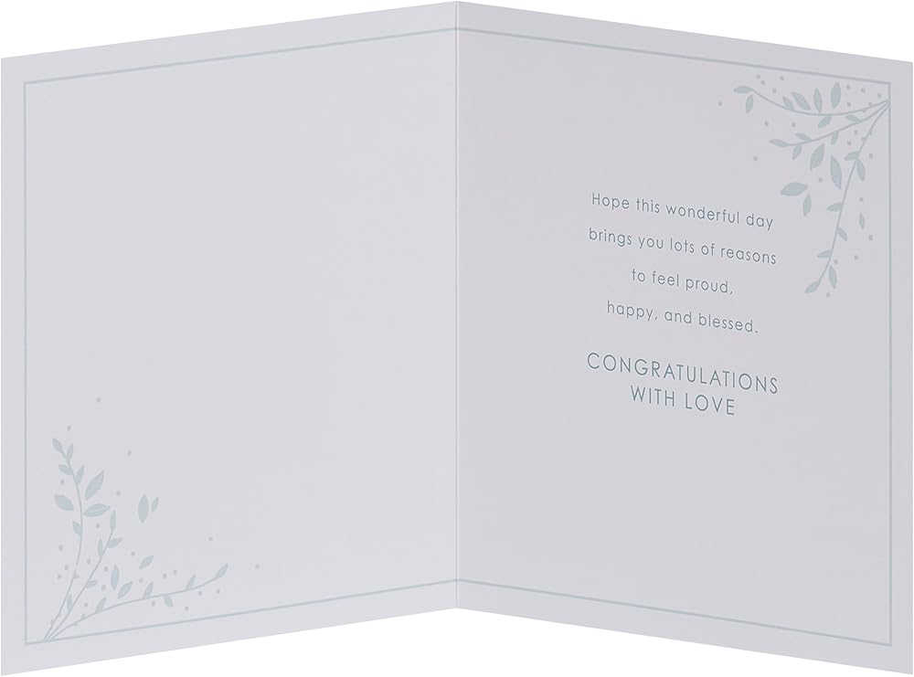 Boy with Rosary Design Communion Congratulations Card