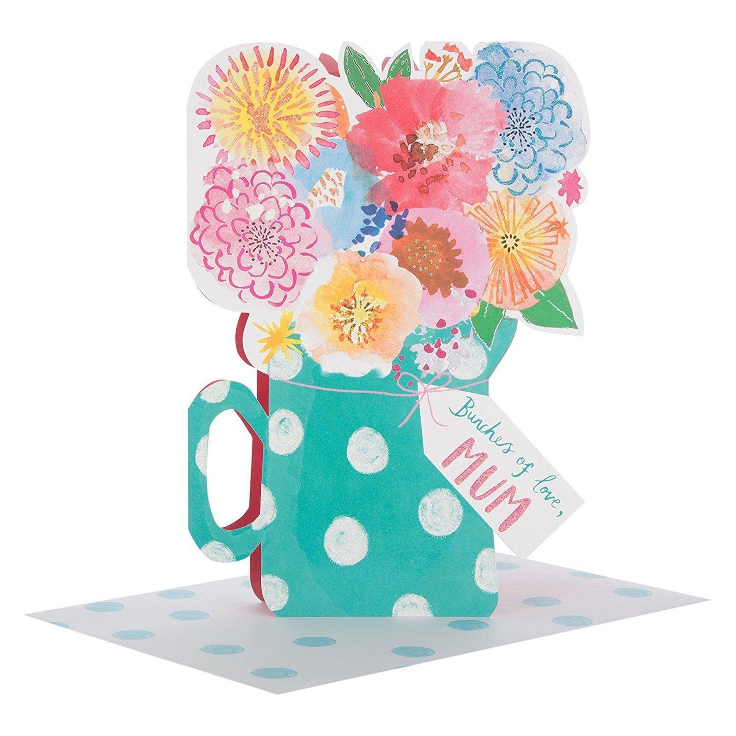 For Mum 'Bundles Of Love' Flower Pot Mother's Day Card