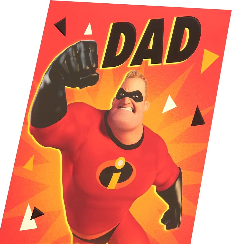 Mr Incredible Design Dad Father's Day Card
