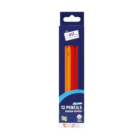 Pack of 12 HB Pencils with Eraser