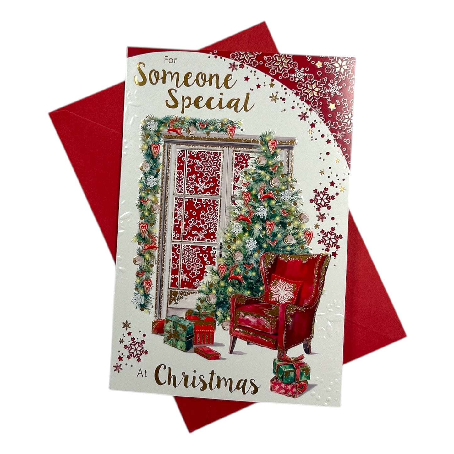 Cosy Fireside Scene For Someone Special Christmas Card